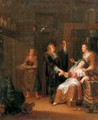 The doctor's visit - Adriaen The Elder Verdoel