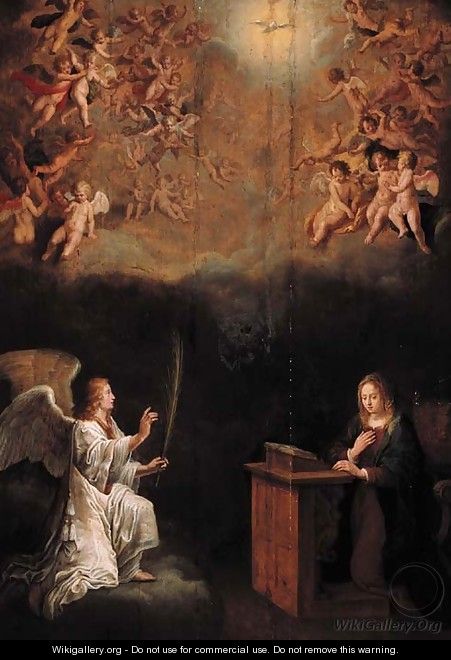 The Annunciation - Adriaen van Nieulandt
