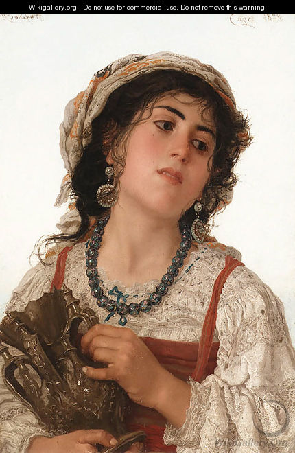 A young Italian peasant girl - Adriano Bonifazi