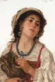 A young Italian peasant girl - Adriano Bonifazi