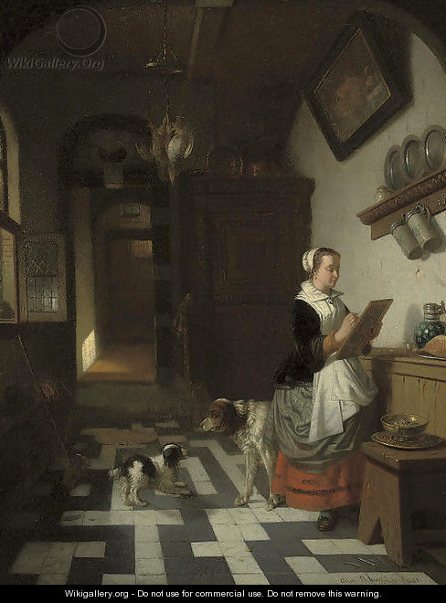 Morning chores - Adrien Ferdinand de Braekeleer