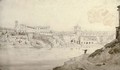 View of the Tiber, Rome - Achille-Etna Michallon