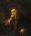 A bearded old man - Abraham van Dijck