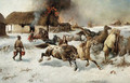 Fire on the farm - Adolf Baumgartner-Stoiloff