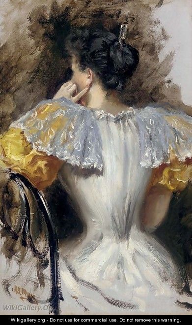 Woman in a White Dress - Addison Thomas Millar