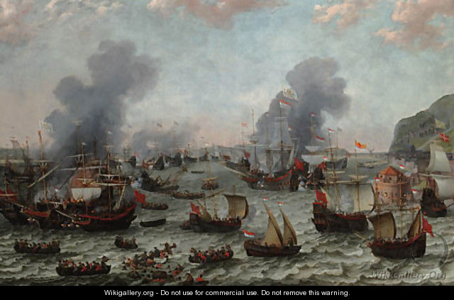 The Battle of Gibraltar, 25 April 1607 - Adam Willaerts
