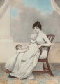 Portrait of Mrs Phillips and her two children - Adam Buck