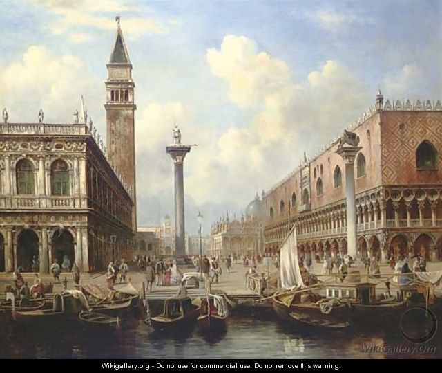 The Piazzetta, Venice - Adolf Sukkert