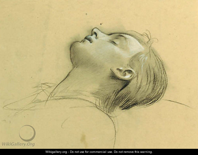 Study of the head of St Cecilia, possibly for 