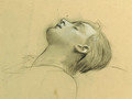 Study of the head of St Cecilia, possibly for 'Ahasver' - Adolf Hiremy-Hirschl