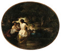 The bathers - Adolphe Joseph Thomas Monticelli