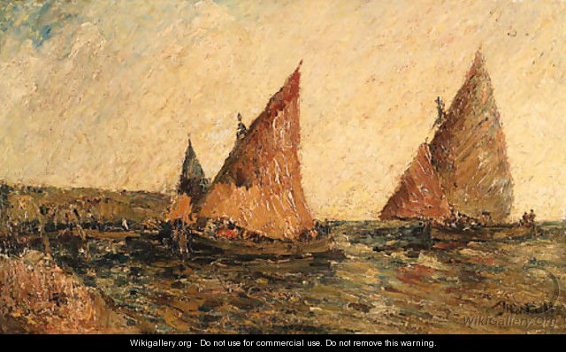 Sailing - Adolphe Joseph Thomas Monticelli