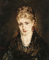 Woman in black - Adolphe Joseph Thomas Monticelli