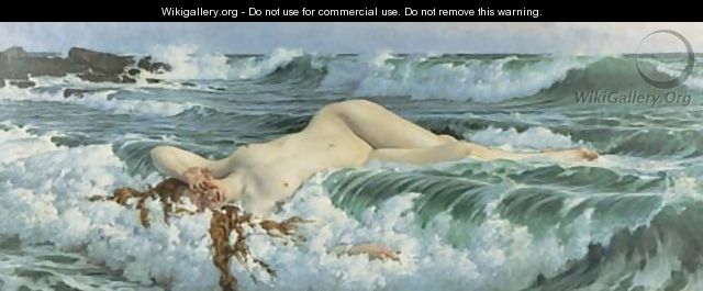Venus Reclining in the Waves - Adolf Hiremy-Hirschl