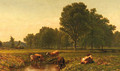 Connecticut Pastoral with Cattle, near Simsbury - Aaron Draper Shattuck