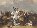 Richard I at the Battle of Ascolan - Abraham Cooper