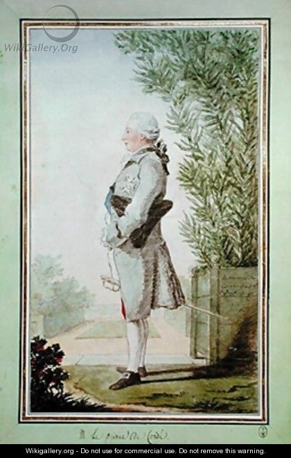Louis-Joseph de Bourbon (1736-1818) Prince de Conde - Louis (Carrogis) de Carmontelle