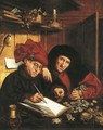A banker and his client - Workshop of Quentin Massys