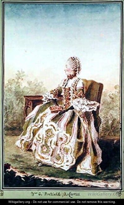 Madame de Montainville de Chartres - Louis (Carrogis) de Carmontelle