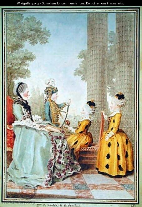 Madame de Montule et sa famille - Louis (Carrogis) de Carmontelle