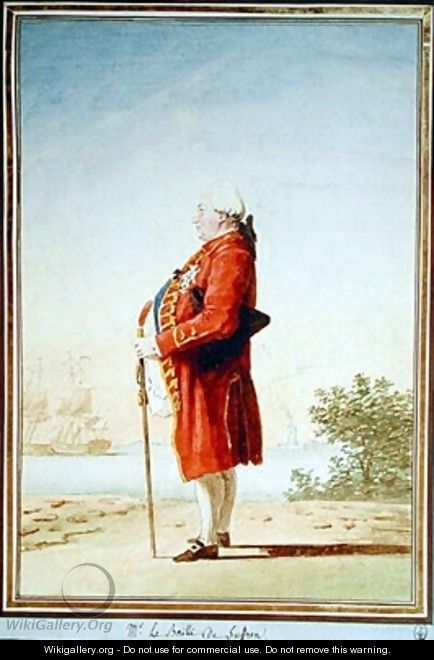 Pierre Andre de Suffren de Saint Tropez known as Le bailli de Suffren 1726-1788 - Louis (Carrogis) de Carmontelle