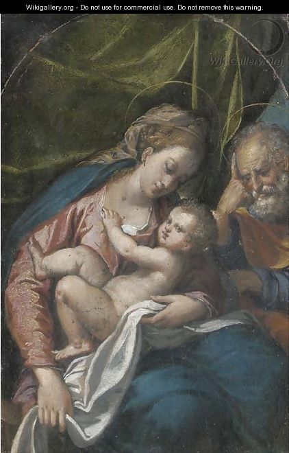 The Holy Family - (after) Ippolito Scarsella (see Scarsellino)