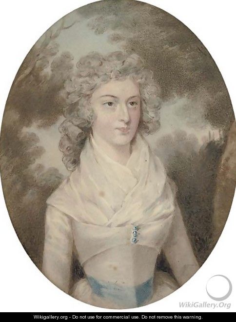 Portrait of a lady 2 - (after) Hugh Douglas Hamilton