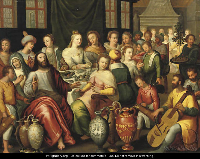 The Marriage at Cana - (after) Hieronymus II Francken