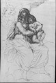 The Madonna and Child with an Angel - (after) Jacob De II Gheyn