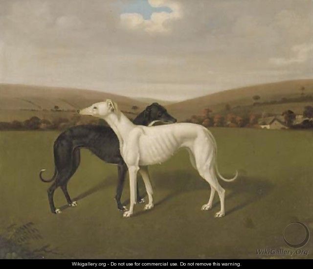 A Pair Of Greyhounds - (after) Jacques Laurent Agasse