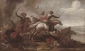 A cavalry skirmish 5 - (after) Jacques (Le Bourguignon) Courtois