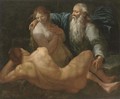 The Creation of Adam and Eve - (after) Giulio Carpioni