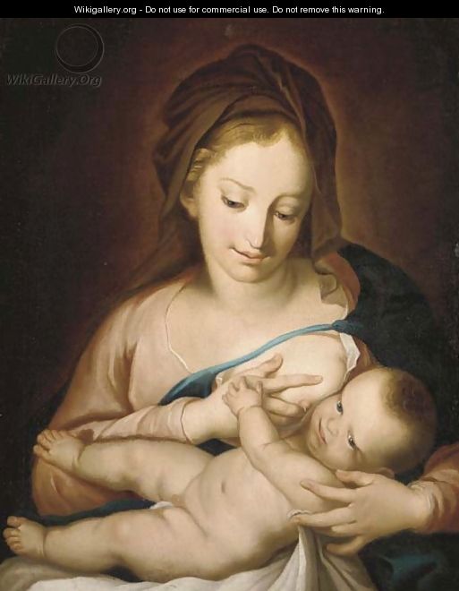 The Madonna and Child - (after) Giulio Carpioni