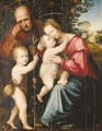 The Holy Family with the Infant Saint John the Baptist - (after) Giovanni Di Lorenzo Larciani