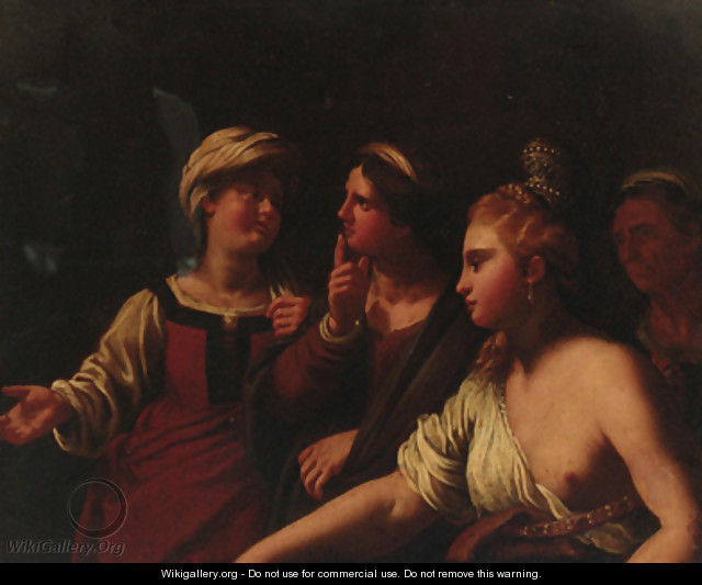 A lady with her attendants - (after) Guido Cagnacci