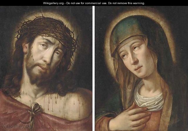 Christ as the Man of Sorrows and The Virgin as Mater Dolorosa - (after) Gortzius Geldorp