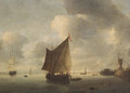 Dutch shipping becalmed in an estuary - (after) Hendrick Van Anthonissen