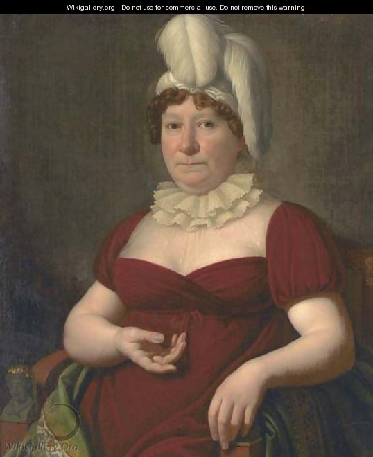 Portrait of a lady - (after) Heinrich Christoph Kolbe