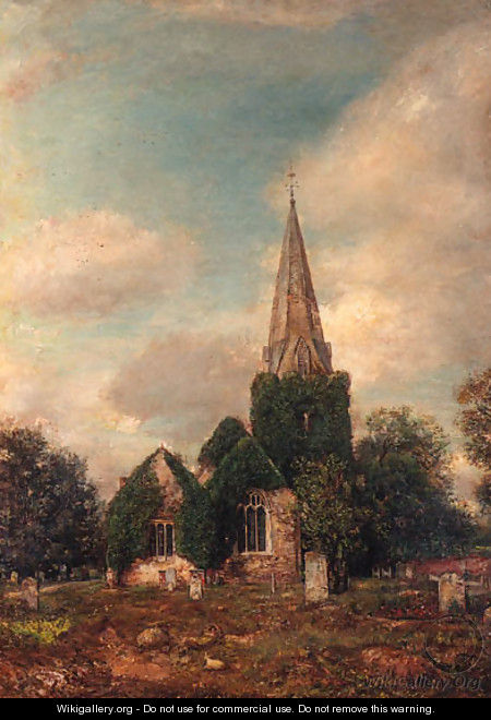 The Churchyard at Stoke Poges, Buckinghamshire - (after) Henry Mark Anthony