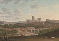 An extensive view of Durham, with cattle and horses in the foreground - (after) Henry Lark Pratt