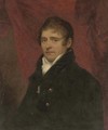 Portrait of Archibald Little of Shabden Park, Surrey, bust-length, in a black coat before a red curtain - (after) Howard, H.