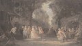 The garden party - (after) Henri Charles Antoine Baron