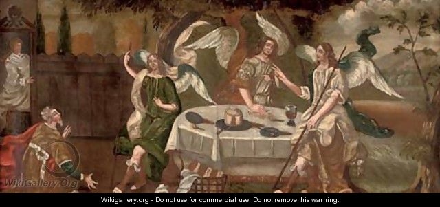 Abraham and the Three Angels - (after) Hendrik Van Balen, III