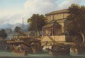 Sampans and junks on a Chinese river - (circle of) Chinnery, George (1774-1852)
