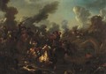 A cavalry skirmish in a landscape - (after) Rugendas, Georg Philipp I
