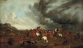 A cavalry battle - (after) Rugendas, Georg Philipp I