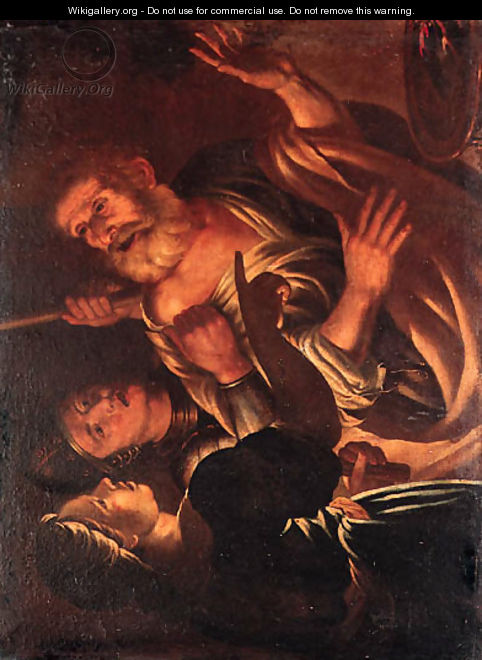 The Denial of Saint Peter - (after) Honthorst, Gerrit van