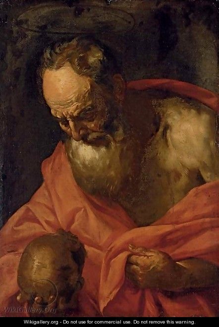 Saint Jerome - (after) Giovanni Battista Langetti