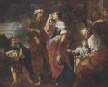 The Banishment of Hagar and Ishmael - (after) Francesco Solimena