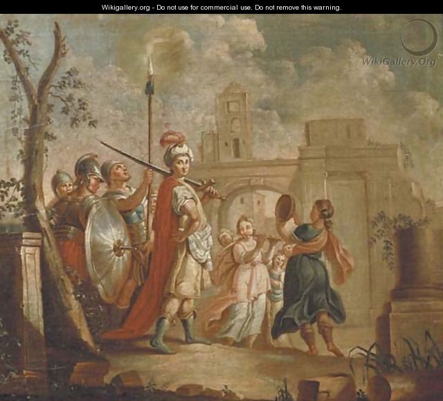The Entrance of Alexander the Great into Babylon - (after) Francesco Fontebasso